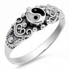 Load image into Gallery viewer, Sterling Silver With Cubic Zirconia Stone RingAnd Face Height 8mm