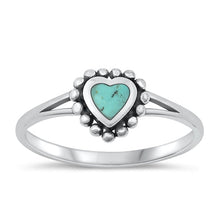 Load image into Gallery viewer, Sterling Silver Oxidized Genuine Turquoise Ring-8.5mm