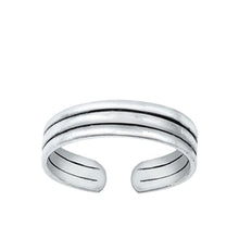 Load image into Gallery viewer, Sterling Silver Oxidized Toe Ring-4mm