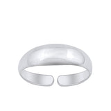Sterling Silver Oxidized Toe Ring-5.2mm