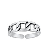 Sterling Silver Oxidized Toe Ring-5.5mm