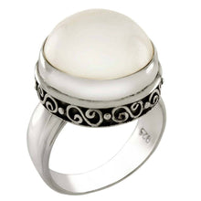 Load image into Gallery viewer, Sterling Silver Bali Mabe Pearl Ring