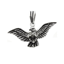 Load image into Gallery viewer, Sterling Silver Open Wing Eagle Oxidized Pendant