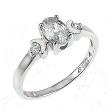 Load image into Gallery viewer, Sterling Silver Oval CZ Baby Ring
