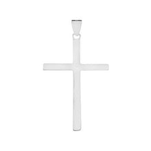 Load image into Gallery viewer, Sterling Silver Polished Cross Pendant