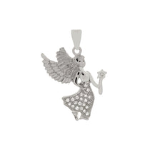 Load image into Gallery viewer, Sterling Silver Tinkerbell CZ Pendant Width-21.3mm, Height-1 2/8inch