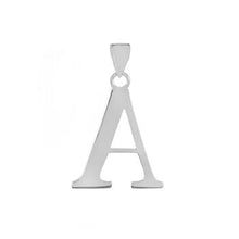 Load image into Gallery viewer, Sterling Silver Polish Initial A Pendant