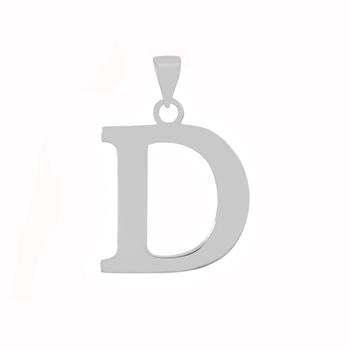 Sterling Silver Polish Initial D Pendant