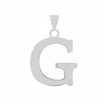 Load image into Gallery viewer, Sterling Silver Polish Initial G Pendant