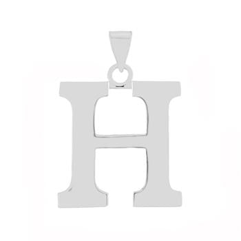 Sterling Silver Polish Initial H Pendant