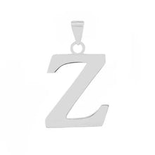 Load image into Gallery viewer, Sterling Silver Polish Initial Z Pendant