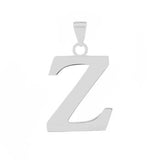 Sterling Silver Polish Initial Z Pendant