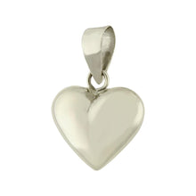Load image into Gallery viewer, Sterling Silver Puff Heart Pendant - silverdepot