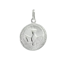 Load image into Gallery viewer, Sterling Silver Holy Spirit Medal Pendant Height-1inch, Diameter-15mm