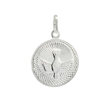 Load image into Gallery viewer, Sterling Silver Holy Spirit Medal Pendant Height-1inch, Diameter-17.5inch
