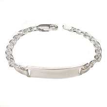 Load image into Gallery viewer, Italian Sterling Silver Marina 6mm ID Baby Bracelet