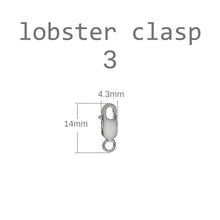 Load image into Gallery viewer, Sterling Silver Jewelry Supply Lobster Clasp W. Open Jump Ring (pack of 5)
