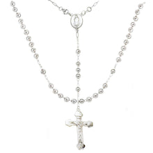 Load image into Gallery viewer, Sterling Silver 6mm Bead with Lady of Guadalupe Rosary Necklace
