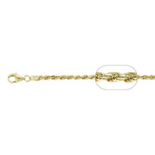 Load image into Gallery viewer, Sterling Silver Yellow Gold Plated Rope Chain 100-5MM with Lobster Clasp - silverdepot