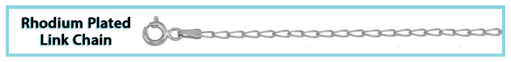 Rhodium Plated Link Chain
