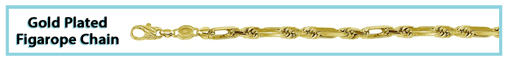 Gold Plated Figarope Chain