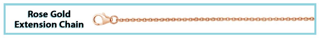 Rose gold Extension chain