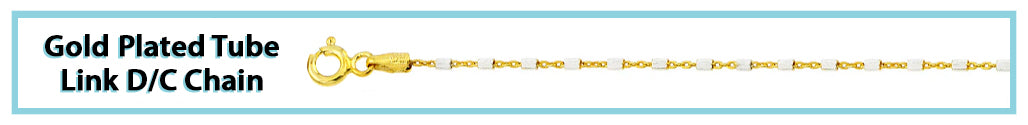 Gold Plated Tube Link D/C Chain