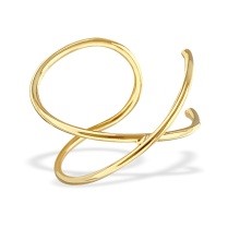 Load image into Gallery viewer, 14k Yellow Gold Swirl Ear Cuff Earring