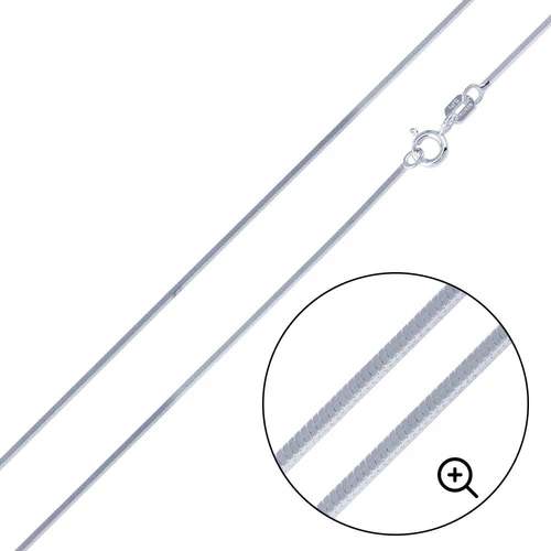 Sterling Silver Italian Solid Square Snake Chain 025 - 0.8mm Nickel Free Necklace with Lobster Claw Clasp Closure