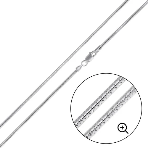 Italian Solid Sterling Silver Round Snake Chain 025 - 1.1mm Elegant Nickel Free Necklace with Spring Clasp Closure