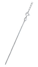 Load image into Gallery viewer, Sterling Silver Rhodium Plated 1mm Box Chain