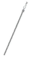Sterling Silver Bali Foxtail Chain 3 mm Chain