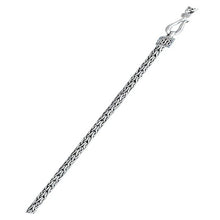 Load image into Gallery viewer, Sterling Silver Bali Foxtail Chain 3 mm Chain