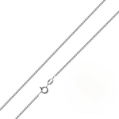 Italian Solid Sterling Silver Box Chain 012-0.7mm Nickel Free Necklace with Spring Ring Clasp Closure