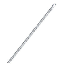 Load image into Gallery viewer, Sterling Silver Rombo 040-2.5mm Double Link Chain with Lobster Clasp