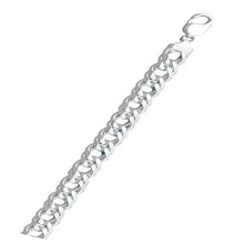 Load image into Gallery viewer, Sterling Silver Rombo 150-8.7mm Double Link Chain with Lobster Clasp