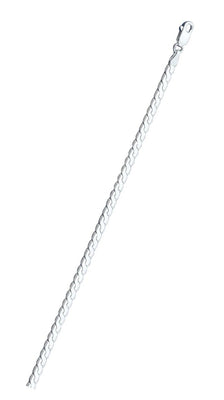 Italian Sterling Silver Serpentine Chain