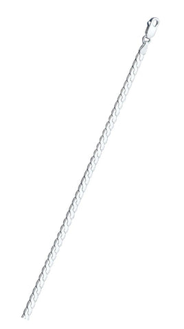 Italian Sterling Silver Serpentine Chain