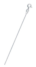 Load image into Gallery viewer, Sterling Silver 025-0.8mm Baby Curb Link Chain with Spring Clasp Closure