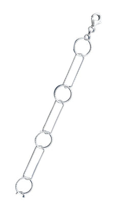 Sterling Silver Anti Tarnish Open Circle 080 Staple Chain