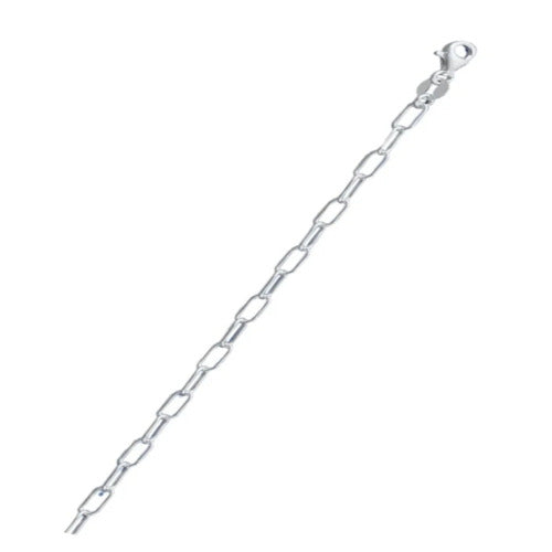 Sterling Silver Round Wire Paperclip 060 Chain