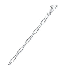 Load image into Gallery viewer, Sterling Silver Round Wire Paperclip 100 Chain