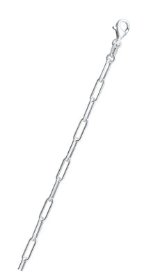 Sterling Silver Round Wire Paperclip 100 Chain