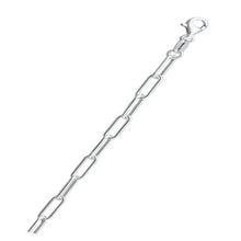 Load image into Gallery viewer, Sterling Silver Round Wire Paperclip 120 Chain