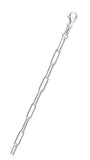 Sterling Silver Round Wire Paperclip 120 Chain