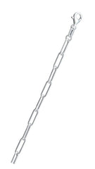 Sterling Silver Round Wire Paperclip 120 Chain