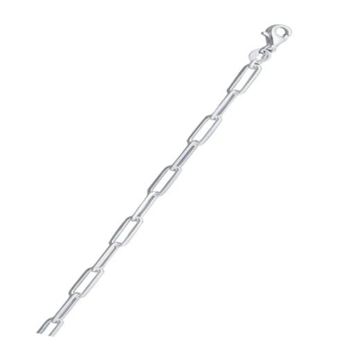 Italian Sterling Silver Staple 100 Chain