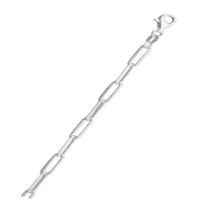 Italian Sterling Silver Staple 120 Chain