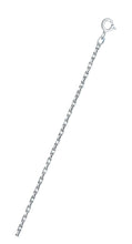 Load image into Gallery viewer, Sterling Silver Rhodium Plated 035-1.4mm Cable Chain with Spring Clasp Closure