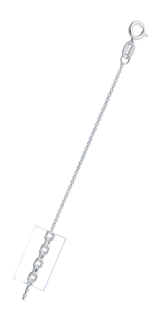 Sterling Silver 025-0.8mm Cable Chain with Spring Clasp Closure